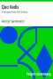 [Gutenberg 2853] • Quo Vadis: A Narrative of the Time of Nero